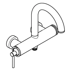 GROHE single-lever bath mixer Atrio 24367DC0 supersteel