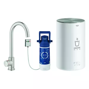 GROHE pillar tap/boiler GROHE Red Mono 30085DC1 supersteel