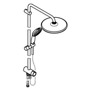 GROHE shower system Tempesta 250 26980_1 269802431 matt black