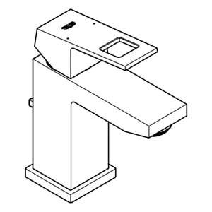 GROHE basin Mixer Eurocube 23127 23127DC0 supersteel