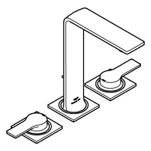 GROHE 3-hole -Mixer Allure 20188_1 20188001 chrome