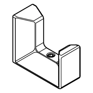 GROHE bathrobe hook Selection Cube 102273KF00 phantom black