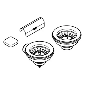 GROHE sink drain grt. 40999 2 basins 40999GN0 cool sunrise