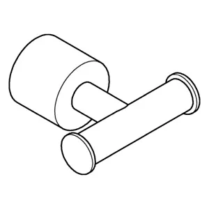 GROHE bathrobe hook Atrio 40890 40890DC0 supersteel