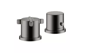 Hansgrohe 2-hole thermostat Axor Citterio E 36412330 Polished Black Chrome
