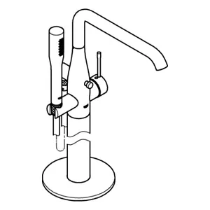 GROHE  bath mixer Essence 25248_1 25248KF1 phantom black