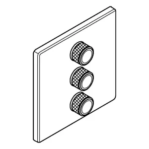 GROHE 3-way concealed valve Grohtherm Smart 29127DC0 supersteel