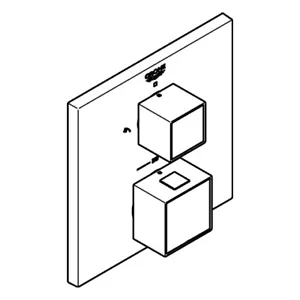 GROHE  shower mixer Grohtherm Cube 24154DC0 super steel