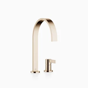 Dornbracht MEM Two-hole mixer with individual rosettes 32815682-46 Brushed Champ