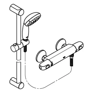 GROHE  bath mixer Grohtherm 1000 34820004 chrome