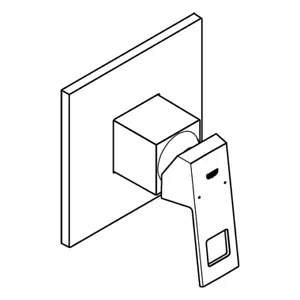 GROHE  shower mixer Eurocube 24061 24061DC0 supersteel