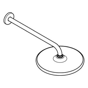 GROHE overhead shower set Tempesta 250 26668 266682430 matt black