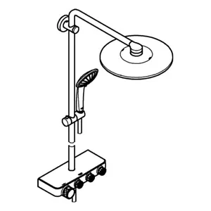 GROHE shower system Euphoria SmartControl 26507DC0 supersteel