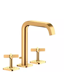 Hansgrohe 3-hole basin faucet Axor 36108990 Polished Gold Optic