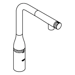 GROHE  Mixer Essence Smart Control 31615DC0 supersteel