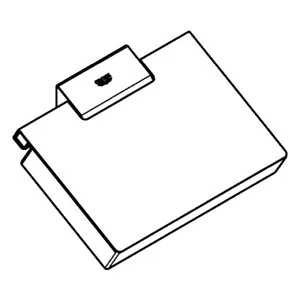 GROHE toilet paper holder Selection Cube 102272KF00 phantom black