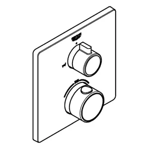GROHE  bath mixer Grohtherm 102211 1022112430 matt black