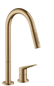 Hansgrohe 2-hole sink mixer Axor 34822140 Brushed Bronze