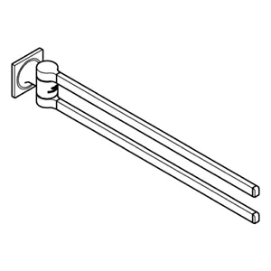 GROHE Allure double towel rail 40342001 chrome