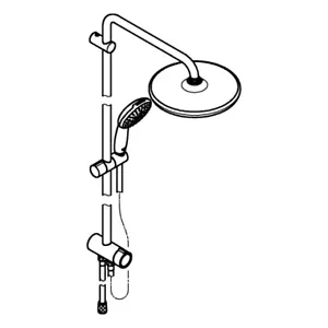 GROHE shower system Tempesta 250 26675_1 26675001 chrome