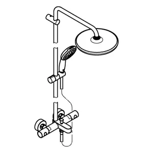 GROHE shower system Tempesta 250 26672_1 26672001 chrome