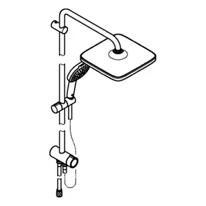 GROHE shower system Tempesta 250 Cube 269772431 matt black