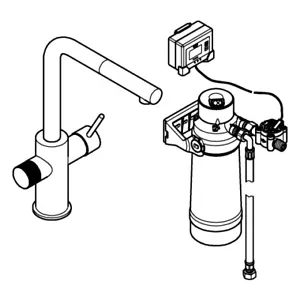 GROHE Starter Kit GROHE Blue Pure Minta 30591000 chrome