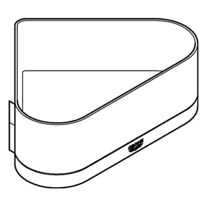 GROHE corner shower shelf Selection 41038 41038DC0 supersteel