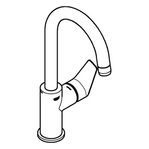 GROHE basin Mixer BauEdge 23911_1 23911001 chrome