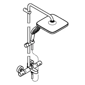 GROHE shower system Tempesta 250 Cube 26691001 chrome
