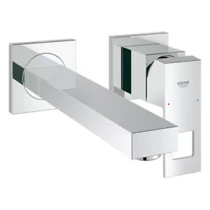 GROHE2hole basin wall mixer Eurocube