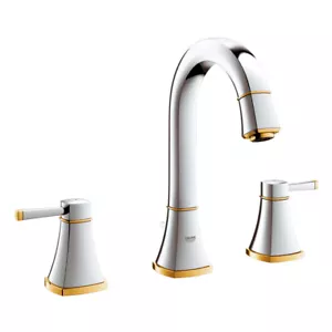 GROHE 3-hole -Mixer Grandera 20389 20389IG0 chrome/gold