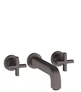 Hansgrohe 3-hole basin arm.Axor Citterio 39143340 Brushed Black Chrome