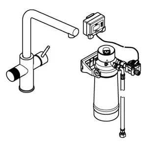 GROHE Starter Kit GROHE Blue Pure Minta 30589000 chrome