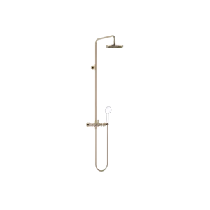 Dornbracht TARA Showerpipe w.out hand shower FlowReduce 220 mm Champagne 2663389