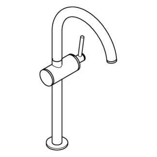 GROHE single-lever basin mixer Atrio 24365000 chrome