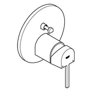 GROHE  bath mixer Plus 24060_3 FMS 24060DC3 supersteel