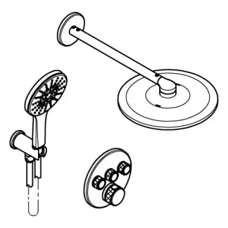 GROHE UP-D.system Grohtherm SmartControl 34863KF0 phantom black