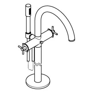 GROHE 2-handle bath mixer Atrio 25272 25272DC0 supersteel
