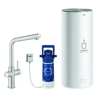 Grohe Red Tap and Boiler Duo 30325DC1 L-Size Supersteel