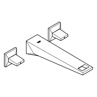 GROHE 3-L-WC wall mixer Allure Brilliant 20348DC0 supersteel