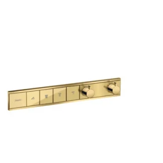 Hansgrohe Thermostat flush-mounted RainSelect 15382990 Polished Gold Optic