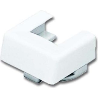 Белый входной патрубок для кабельного канала - Кремово-белый направляющий кабельный канал 2087-22