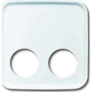 Центральная пластина, белая, 2 штекерных контакта - Клиника - установка центрального элемента 2548-020 D-214
