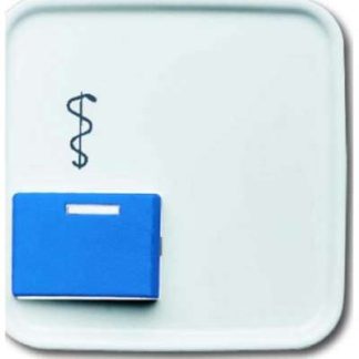 Белый центральный диск для вызова врача - Клиника - установка центрального элемента 2548-022 AR-214