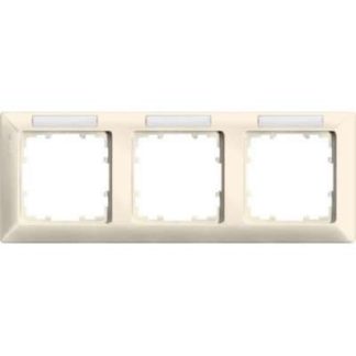 Bleh Line. Горизонтальная рамка на 3 блока с полем для этикеток - белая рамка на 3 блока 5TG2583-1