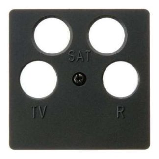 Центральная пластина антрацитового цвета, 4 отверстия - Центральная промежуточная крышка 14841606