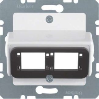 Белая центральная пластина для двойного модуля - Центральная крышка для промежуточного модуля 14...