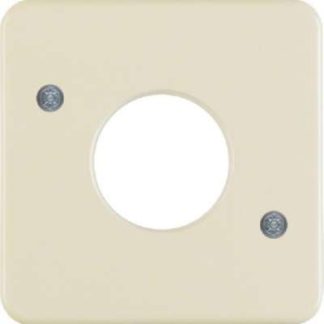 Белый центральный элемент для кнопки - Кремово-белая накладка 1530