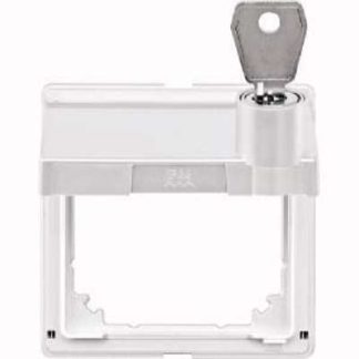 Переходное кольцо AQUAD, полярно-белого цвета, с откидной крышкой и замком - Пластина 516319
